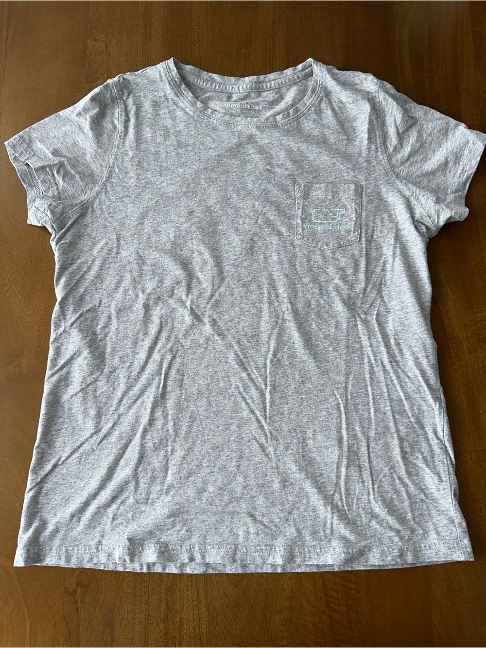 Vineyard Vines Women's Short Sleeve Pocket Tee - Light Gray